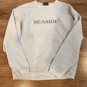 baby blue seaside sweatshirt